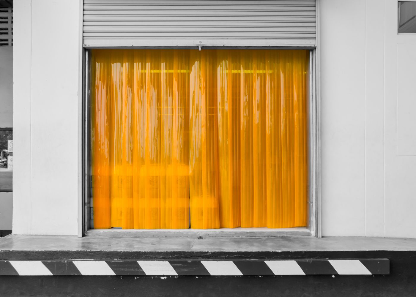 rideau plastique industriel